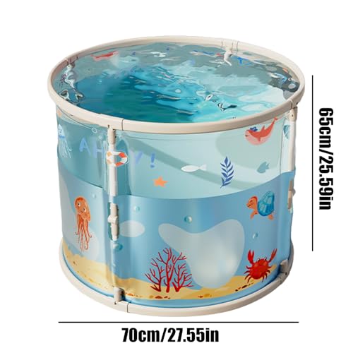 Bañera portátil para ducha pequeña que soluciona la falta de espacio con diseño plegable 3