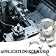 4 PCS Geteilte Stellringe, Geteilte Stellringe aus Aluminiumlegierung, 10mm Langweilige 30mm OD 10mm Dicke, Robuste Klemmringe für Maschinen und Industrieanwendungen(Silber)