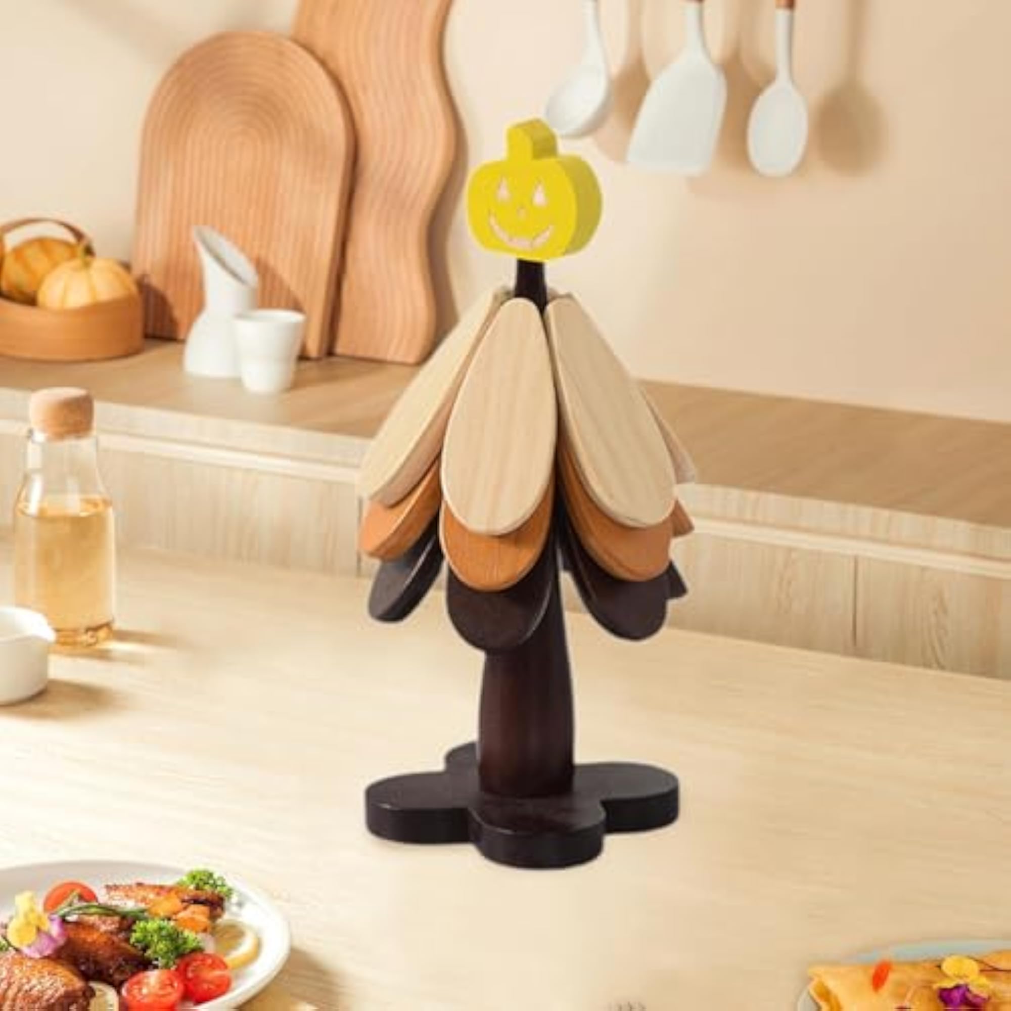 Foldable Drink Coaster for Utensils, 3-Pack