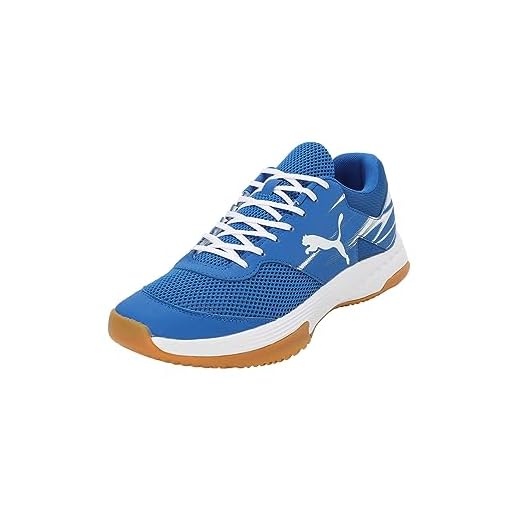 PUMA Varion II, Indoor Court Shoe Unisex Adulto, Team Royal White Gum, 43 EU