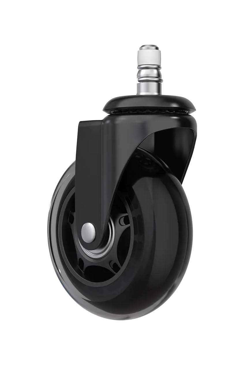 DXRacer Blade Wheels – 5er Set Premium-Stuhlrollen (75 mm) Bring dein Gaming-Setup auf das nächste Level – mit den DXRacer Blade Wheels im praktischen 5er-Set.
