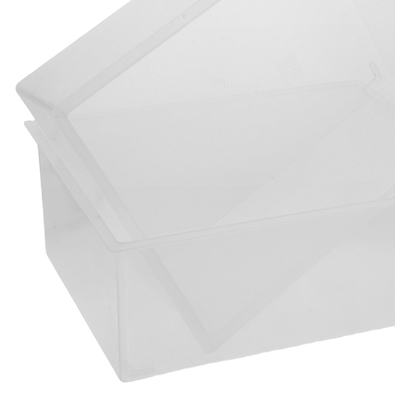 Gatuida 4 Pezzi Bacinelle in Plastica Trasparenti per Laboratorio Resistenti Prodotti Chimici Vaschetta Quadrata Salvaspazio per Pulizia Strumenti e Contenimento Sperimentale