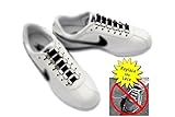 No Tie Shoelaces - Hook-Ups - Best Durable Elastic Shoelace Replacement For Kids, Seniors, Athletes & Runners - White, Black, & Customizable - A Must Have For Men & Women, Boys & Girls, & The Elderly