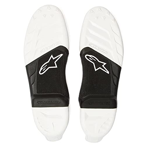 Semelle Alpinestars Tech-7 taille 44 noire et blanche pour botte moto cross adulte