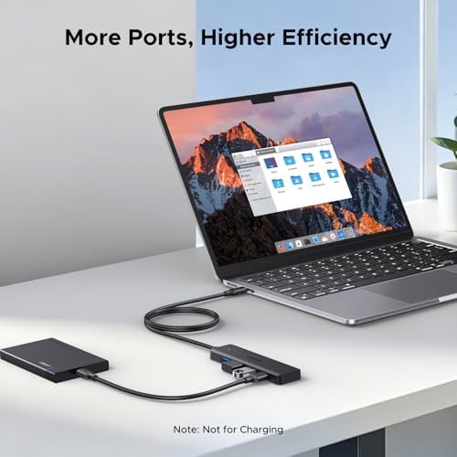 UGREEN USB C Hub, 4 Ports USB A Splitter Ultra-Slim USB Expander, 3.3 ft — view 5