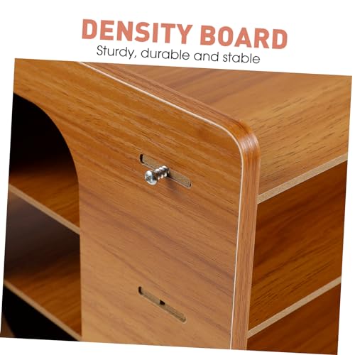 Organiseur de dossiers bois pour bureau et maison à compartiments - 3