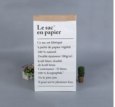 5Five Grand Kraft Papier Sac de Rangement Organisateur Recyclable à Jouet Vêtements Chaussure Cover