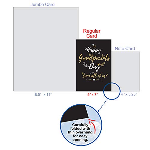 The Best Card Company - Loving Grandparent's Day Card From Family - Grandma, Grandpa Greeting - Happy Grandparents Day From All C5696Grg-Us #TOP3