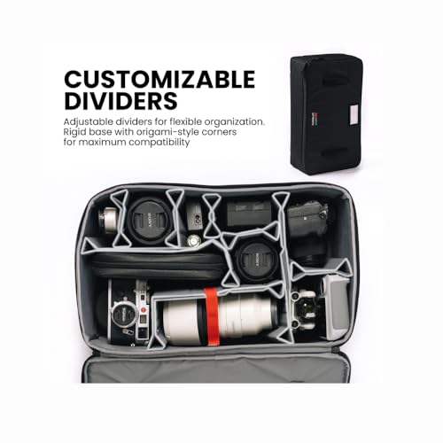 Image of NANUK N-Cubik 17L Camera Bag Insert - Large Water-Resistant Cube - Shockproof Protective Camera Insert for Backpack - Perfect for Tech Gear & Accessories (11.4 inch x 13.3 inch x 6.6 inch)