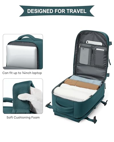 Miniatura 6 de Szlx Mochila Viaje Cabina Avion 40x20x25 Mujer Ryanair Mochila Equipaje De Mano 40x20x25 Ryanair Maletas De Viaje Cabina 20l Mochila De Viaje Hombre Mochila Portatil 14 Pulgadas Impermeable