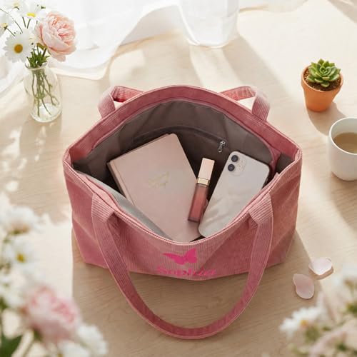 Bolso tote personalizado para mamá, de felpa, con nombre personalizado y cierre cremallera, regalo para el Día de la Madre o cumpleaños miniatura 3