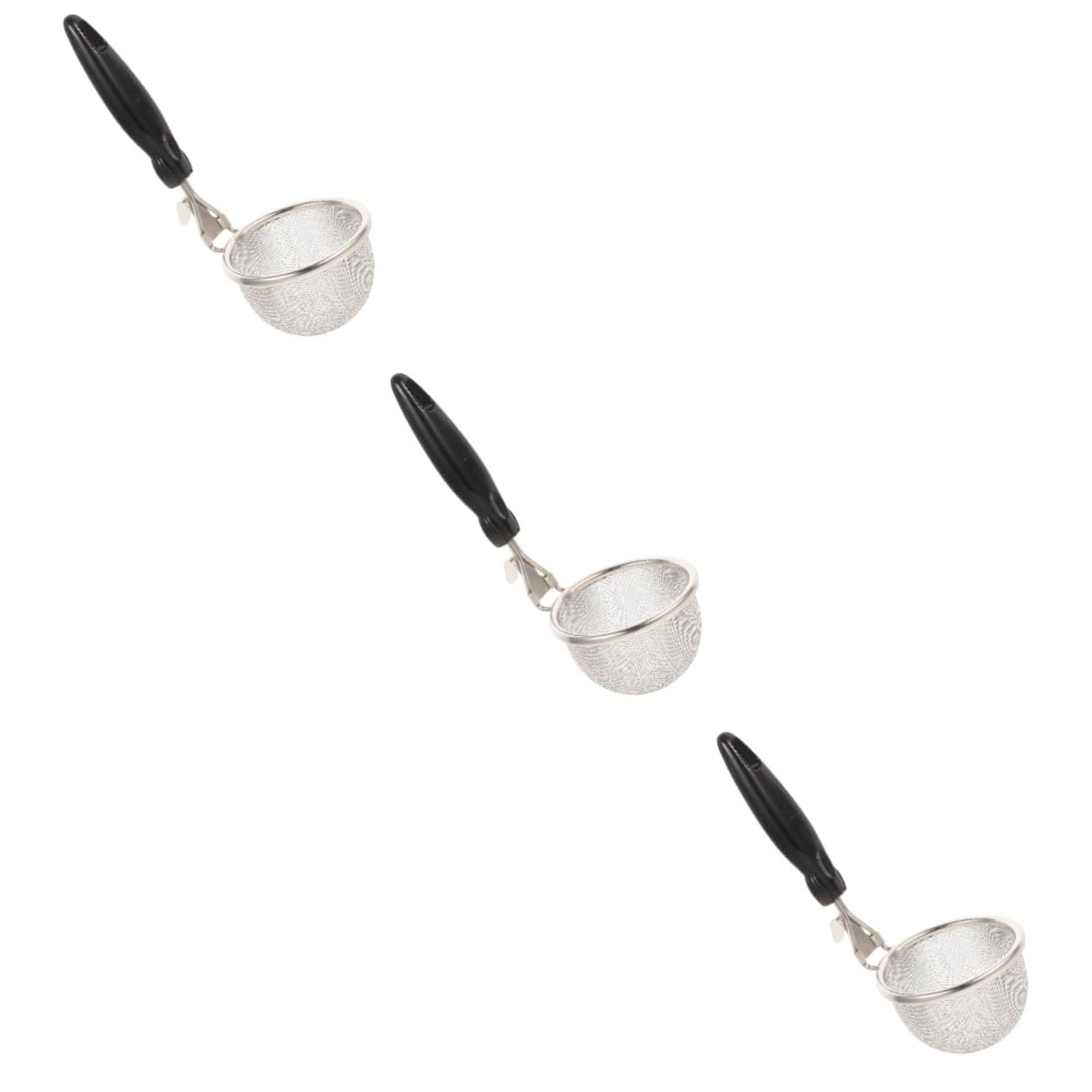 3piezas Colador Inoxidable Mango y Diseño Ranurado Para Pasta y Fideos Para Escurrir Verduras y Comidas