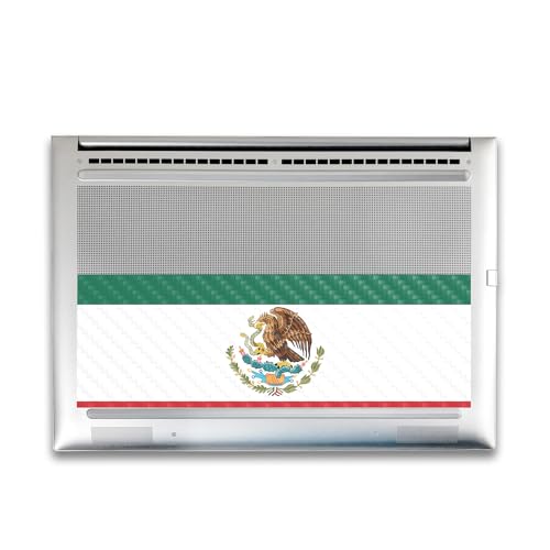 Image of Carbon Fiber Gaming Skin Compatible with HP Envy x360 16 inch (2023) - Mexican Flag - Premium 3M Vinyl Protective Wrap Decal Cover - Easy to Apply | Crafted in The USA by MightySkins