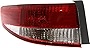 Evan-Fischer Tail Light Assembly Compatible with 2003-2004 Honda Accord Outer Sedan Driver Side