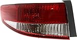 Evan-Fischer Tail Light Assembly Compatible with 2003-2004 Honda Accord Outer Sedan Driver Side