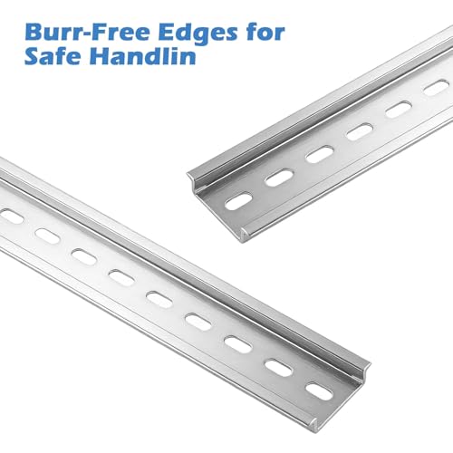 10 Stücke Hutschiene, 30 cm Aluminium DIN Montageschiene Geeignet für Verteilerkästen Schaltschrank Elektroinstallation