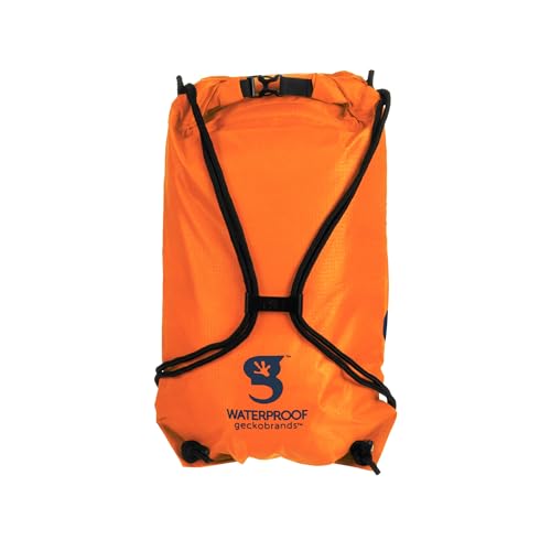 Image of geckobrands Embark 10L Drawstring Backpack - Waterproof, Lightweight Dry Bag for Beach, Hiking, and Light Water Activities