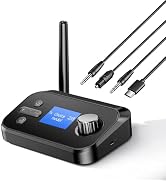 Ricevore trasmettore eppfun Bluetooth 5.2 per auto, adattatore audio wireless Qualcomm APTX-Adaptive HD a bassa latenza con ausili da 3,5 mm  44