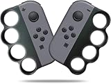 Switch Fit Box/Fit Box 2対応 コントローラー グリップ スイッチ ジョイコン ボクシングゲームグリップ 操作簡単 大人と子供向け 人間工学設計 Joy-Con ハンドル Switch/Switch 有機ELモデル/Fit Boxing (フィットボクシング) /Fit Boxing 2(フィットボクシング2)対応 2個セット(グレー)