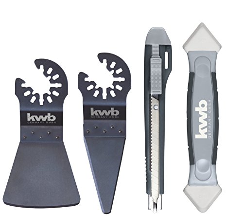 kwb Multitool Silikonfugen Reparatur-Set, 4-teilig, inklusive Schaber, Cuttermesser und Fugenglätter., 4.99 €