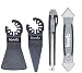 Produktbild kwb Multitool Silikonfugen Reparatur-Set, 4-teilig, inklusive Schaber, Cuttermesser und Fugenglätter