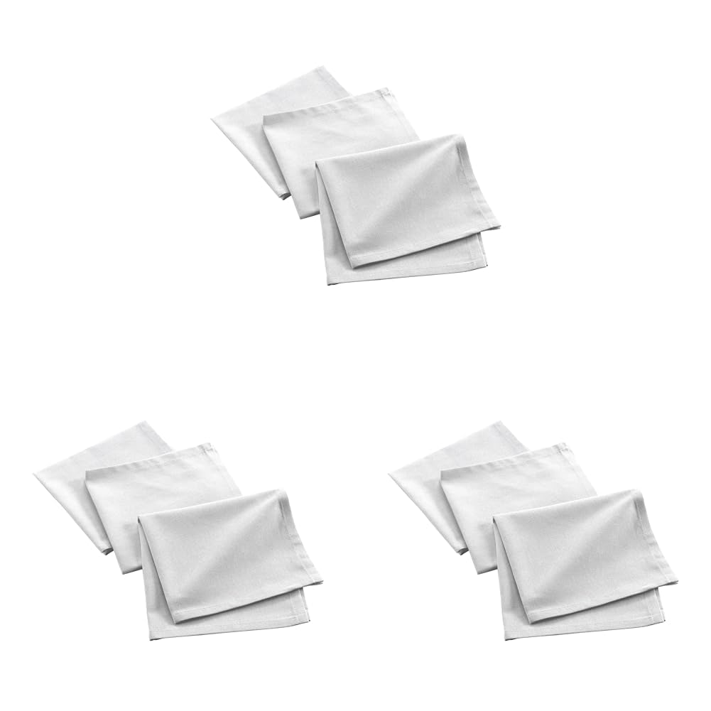 Serviettes de Table 40x40 cm Coton Recyclé Douceur d'Intérieur de Qualité Supérieure