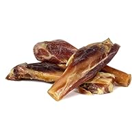 ARQUIVET Serrano Schinkenknochen, 3 Stück, 100% natürlich, für Hunde, Kauknochen, Leckereien, Belohnungen - Natürlicher Beißring für Hunde, 80 g