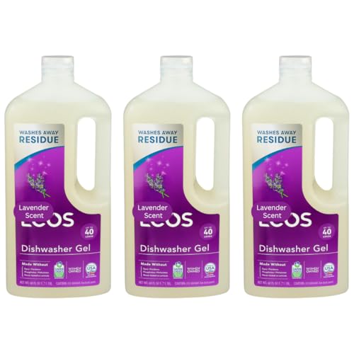 Natural Dishwasher Gel Lavender 3x40oz Plant-Based