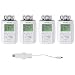 Produktbild Eurotronic Comet Plus Heizkörperthermostat Set - Intelligente Heizungssteuerung für 4 Heizkörper inkl. PROGmatic-Stick für Programmierung am PC