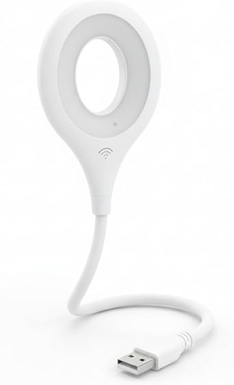 USB Voice-Control Night Light Plug-in LED Gooseneck Bedside Lamp, 3 Color Modes & 3 Brightness Levels, Voice Activated & Touch Control, Flexible USB Gooseneck for Reading, Nursery & Travel | 3 Color Modes, 3 Brightness Levels, Voice Activated & Touch Control, Flexible USB Gooseneck, For Reading, Nursery & Travel