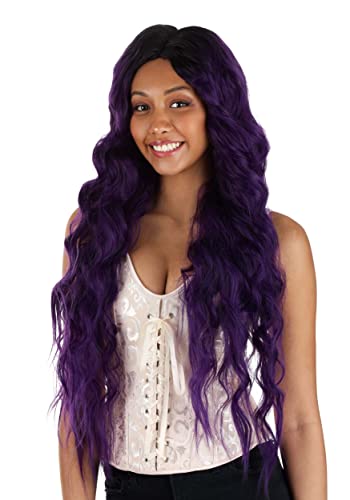 Perruque violet foncé volume immédiat pour cheveux fins et plats