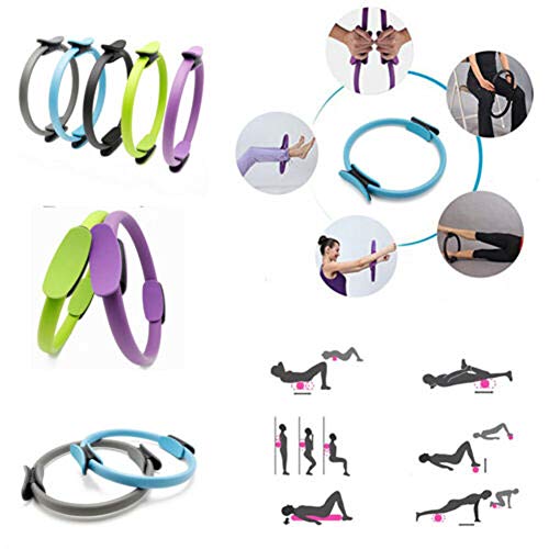 Anel de Pilates, Yoga Pilates Circle Fitness Magic Circle Perda de peso Corpo (Roxa)