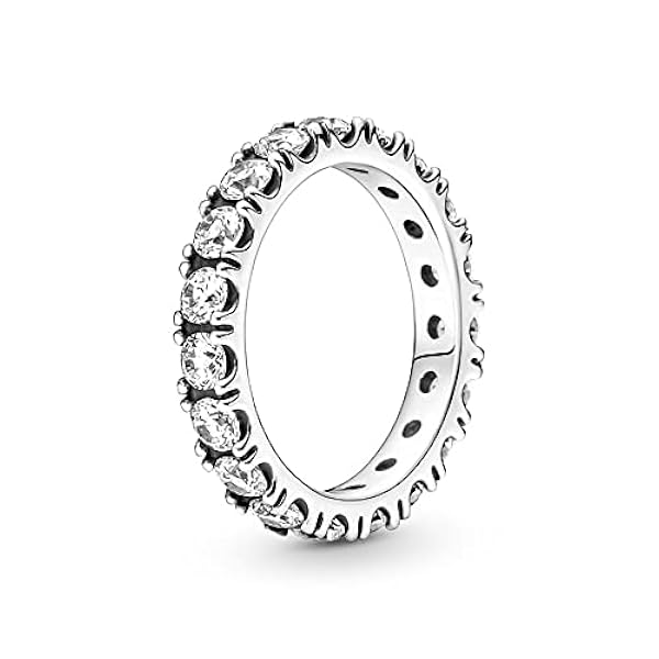 PANDORA Ring Timeless "fonkelende serie" zilver, zirkonia 190050C01 54, Sterling zilver, kubische zirkonia.