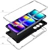Funda Compatible con Infinix Hot 50 Pro+ 4G, Protección contra Caídas y Absorción de Impactos 3 en 1, Transparente 4