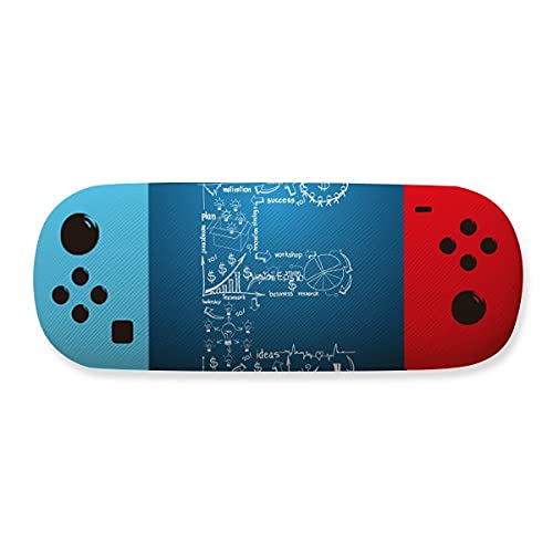 Étui pour lunettes de jeu avec illustration courbe et design créatif