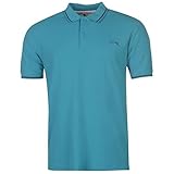 Ribete de rayas Slazenger Hombre Tipped Camisa Polo Manga Corta Teal Azul XXL