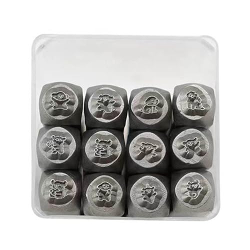Outils de perforation en métal motif chien mignon pour estamper bijoux et cuir