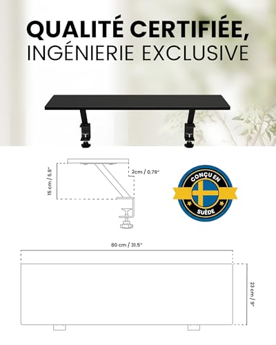 Support Moniteur Double Écran avec Cadre en Acier Robuste Arozzi