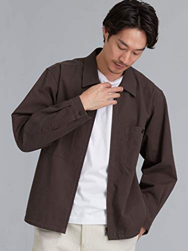 (ユナイテッドアローズ グリーンレーベル リラクシング) CM エンシュクキャバリー ジップ ブルゾン ジャケット 32251991895 2970 DK.BROWN(29) L