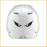 Everything Graphix Evil Eyes No Fear Motorcycle Biker Helmet Reflective Decal Sticker M2 5 1/2' X 1 1/2' (Reflective Black)