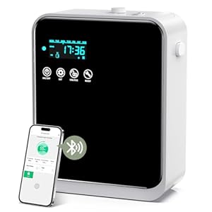 HOTOIQ Essential Oil Diffuser, 240ml Oil Diffusers Phone Control Aromatherapy Diffusers Humidifier, with Atomization Technology Bluetooth Smart APP, Essential Oils for Diffuser for Home, SPA,Office