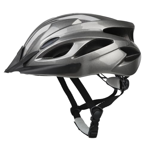 Adult Cycling Bike Helmet, Lightweight and Adjustable with Pads&Visor for