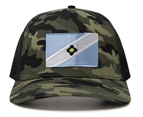 Image of International Tie City Hat for Men and Women, Adjustable Snapback Trucker Baseball Cap with Embroidered Patch