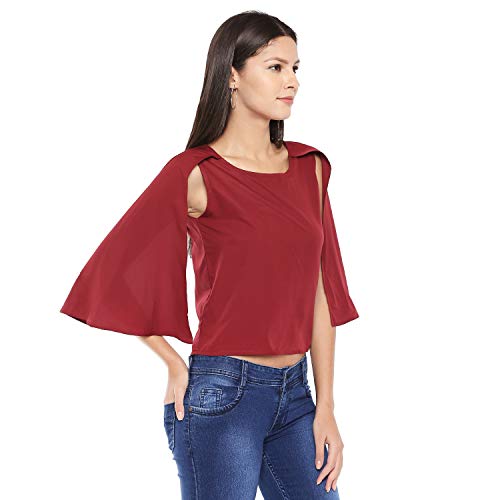 Débardeur en crêpe marron OOMPH! fluide contre la chaleur - 3