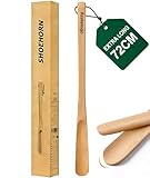Schuhlöffel aus Holz 72CM - Shoe Horn Lang Holzschuhanzieher für Senioren, Schwangere und Menschen mit Bewegungseinschränkungen