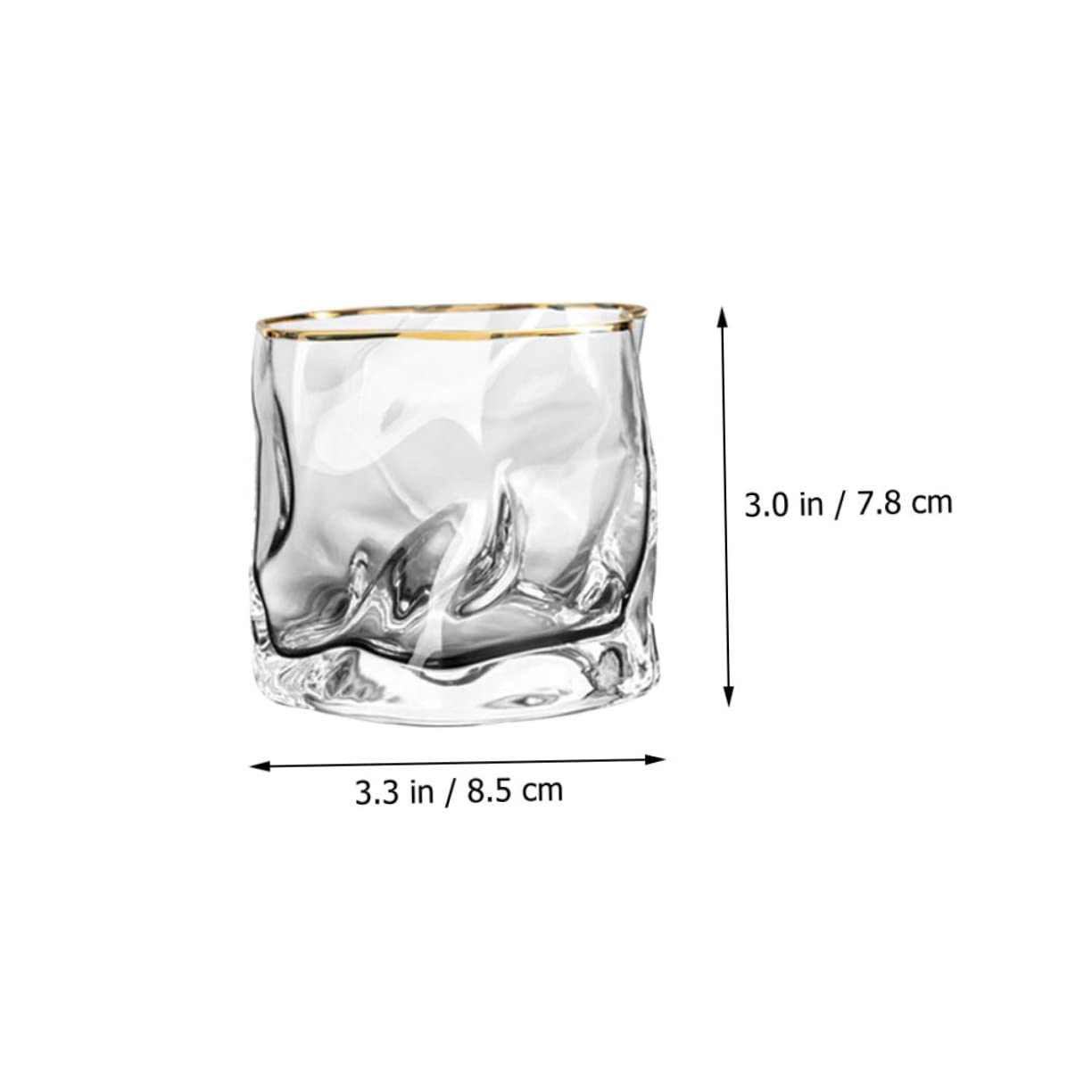 PRETYZOOM 4 Piezas jarro de Cerveza Taza de café de Viaje Claro Taza para Beber Tazas de Agua Vasos Cafe Vaso de Cerveza Vaso de Whisky de Bar Copa de Cristal de Barra Vidrio Reutilizable