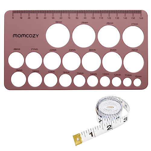 Momcozy Nipple Ruler for Flange Sizing, Soft & Flexible Silicone Measurement Tool for Breast Pump Sizing, Compatible with Momcozy, Medela, Spectra, Lansinoh, Easy to Use for Comfortable Pumping