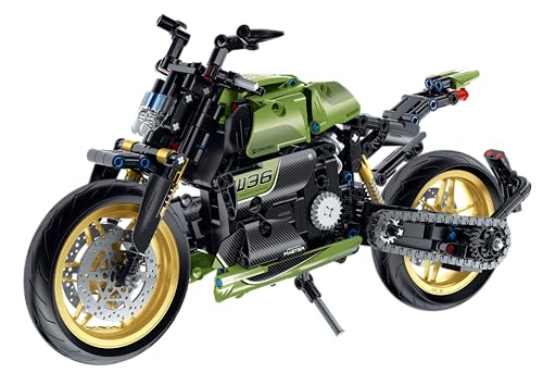 iM.Master - Maqueta Moto Deportiva Technic con Motor Mecánico Simulado y Amortiguadores - Bloques de Construcción Adultos Niños - 572 Piezas - 1:10 - Juegos Educativos Stem - Maqueta para Construir