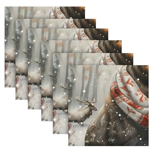 Servilletas de Tela Multicolor 20x20 in Pack x6 miniatura 2