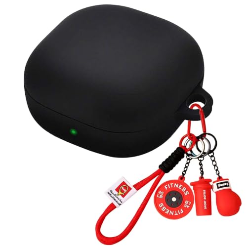 Image of Soft Silicone Case Cover for Samsung Galaxy Core with Gym Boxing Keychain (Red)